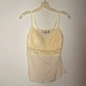 Costa Blanca Semi sheer fabric and lace camisole in XL